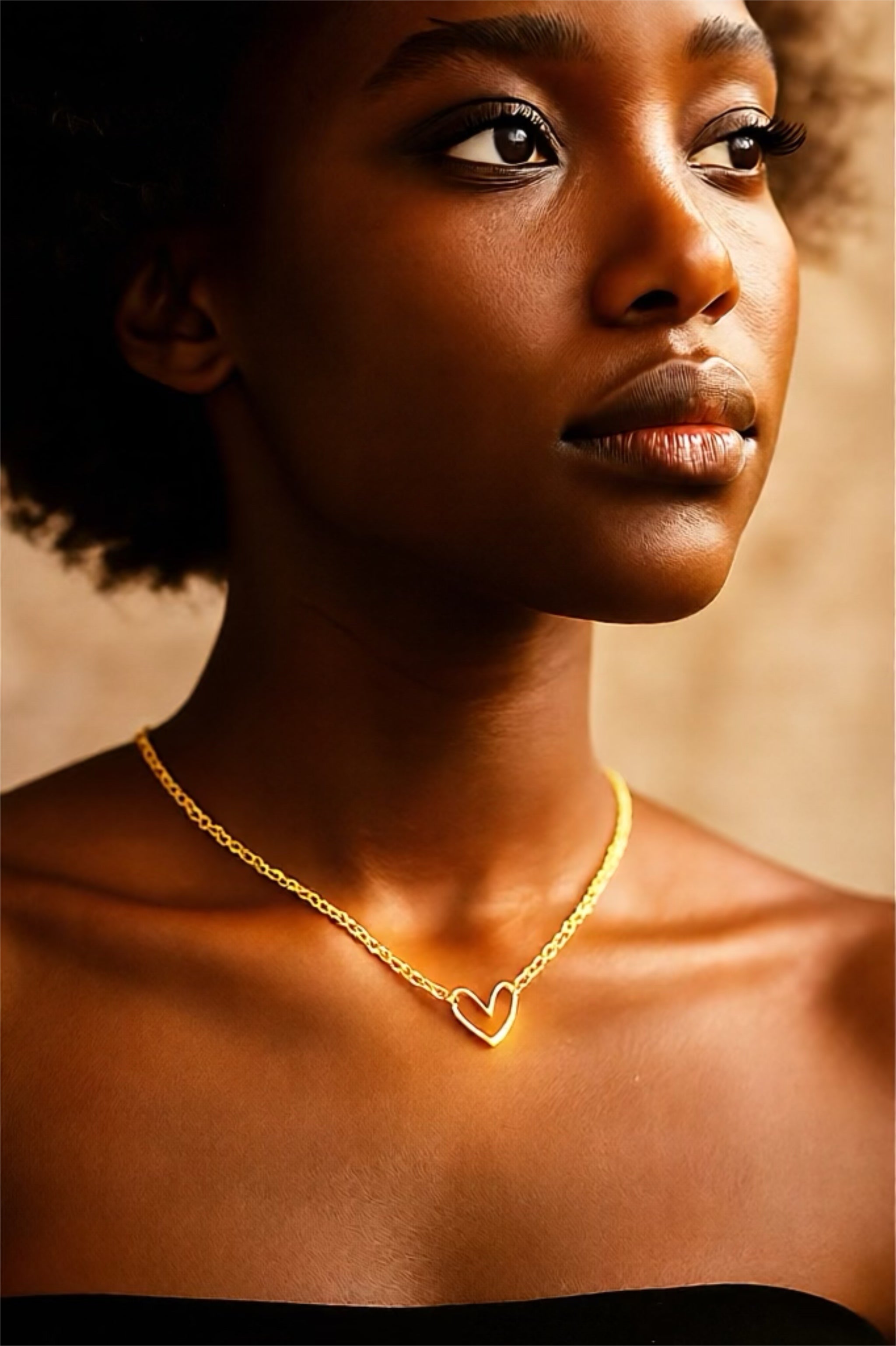 Collana cuore oro